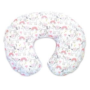 —SOLD—Boppy Bare naked pillow insert & Unicorns & rainbows pillow cover